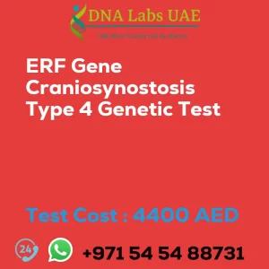 ERF Gene Craniosynostosis Type 4 Genetic Test sale cost 4400 AED