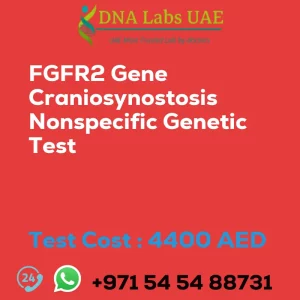 FGFR2 Gene Craniosynostosis Nonspecific Genetic Test sale cost 4400 AED