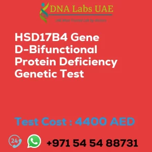 HSD17B4 Gene D-Bifunctional Protein Deficiency Genetic Test sale cost 4400 AED