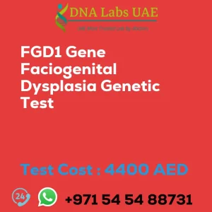 FGD1 Gene Faciogenital Dysplasia Genetic Test sale cost 4400 AED