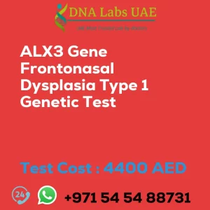 ALX3 Gene Frontonasal Dysplasia Type 1 Genetic Test sale cost 4400 AED