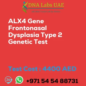 ALX4 Gene Frontonasal Dysplasia Type 2 Genetic Test sale cost 4400 AED
