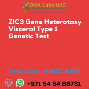 ZIC3 Gene Heterotaxy Visceral Type 1 Genetic Test sale cost 4400 AED