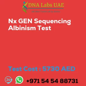 Nx GEN Sequencing Albinism Test sale cost 5730 AED