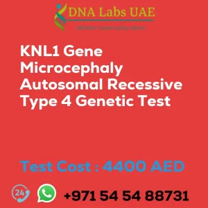 KNL1 Gene Microcephaly Autosomal Recessive Type 4 Genetic Test sale cost 4400 AED