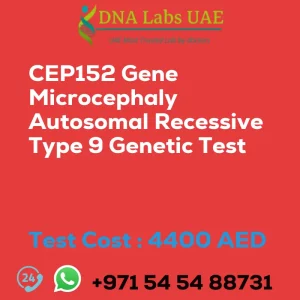 CEP152 Gene Microcephaly Autosomal Recessive Type 9 Genetic Test sale cost 4400 AED