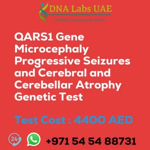 QARS1 Gene Microcephaly Progressive Seizures and Cerebral and Cerebellar Atrophy Genetic Test sale cost 4400 AED