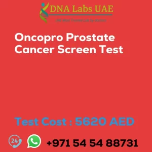 Oncopro Prostate Cancer Screen Test sale cost 5620 AED
