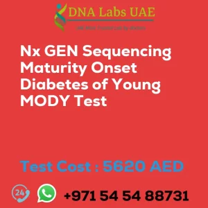 Nx GEN Sequencing Maturity Onset Diabetes of Young MODY Test sale cost 5620 AED