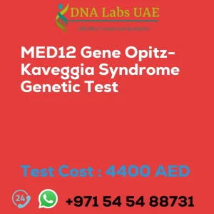 MED12 Gene Opitz-Kaveggia Syndrome Genetic Test sale cost 4400 AED