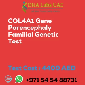 COL4A1 Gene Porencephaly Familial Genetic Test sale cost 4400 AED