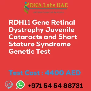 RDH11 Gene Retinal Dystrophy Juvenile Cataracts and Short Stature Syndrome Genetic Test sale cost 4400 AED