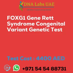 FOXG1 Gene Rett Syndrome Congenital Variant Genetic Test sale cost 4400 AED