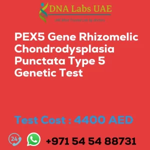 PEX5 Gene Rhizomelic Chondrodysplasia Punctata Type 5 Genetic Test sale cost 4400 AED