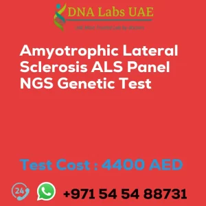 Amyotrophic Lateral Sclerosis ALS Panel NGS Genetic Test sale cost 4400 AED