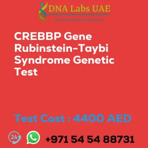 CREBBP Gene Rubinstein-Taybi Syndrome Genetic Test sale cost 4400 AED