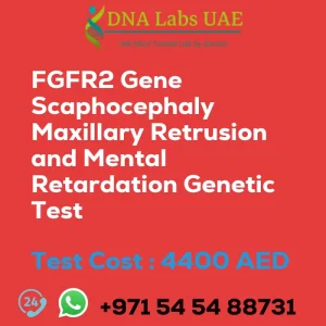 FGFR2 Gene Scaphocephaly Maxillary Retrusion and Mental Retardation Genetic Test sale cost 4400 AED