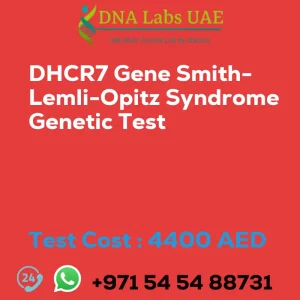 DHCR7 Gene Smith-Lemli-Opitz Syndrome Genetic Test sale cost 4400 AED