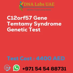 C12orf57 Gene Temtamy Syndrome Genetic Test sale cost 4400 AED