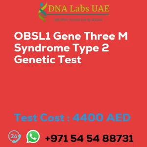 OBSL1 Gene Three M Syndrome Type 2 Genetic Test sale cost 4400 AED