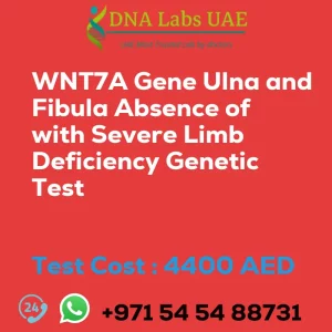WNT7A Gene Ulna and Fibula Absence of with Severe Limb Deficiency Genetic Test sale cost 4400 AED