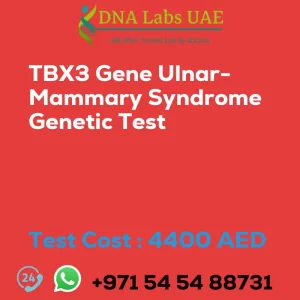 TBX3 Gene Ulnar-Mammary Syndrome Genetic Test sale cost 4400 AED