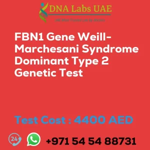 FBN1 Gene Weill-Marchesani Syndrome Dominant Type 2 Genetic Test sale cost 4400 AED