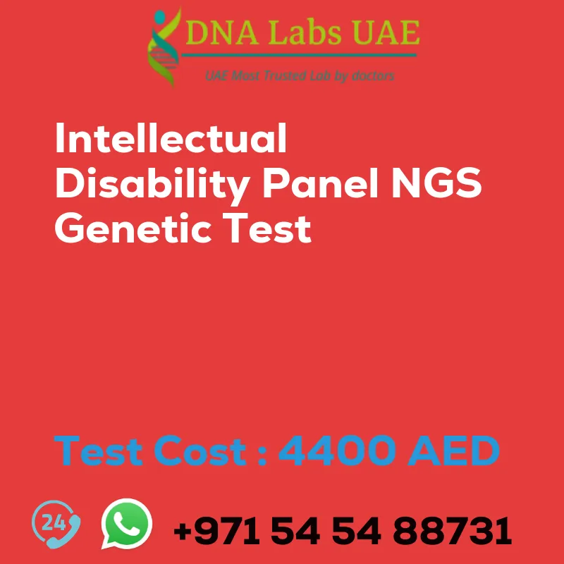 Intellectual Disability Panel NGS Genetic Test sale cost 4400 AED