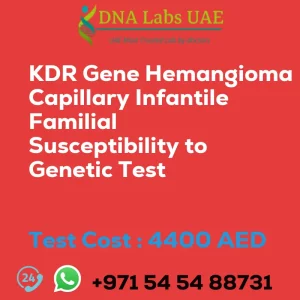 KDR Gene Hemangioma Capillary Infantile Familial Susceptibility to Genetic Test sale cost 4400 AED