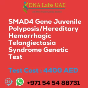 SMAD4 Gene Juvenile Polyposis/Hereditary Hemorrhagic Telangiectasia Syndrome Genetic Test sale cost 4400 AED