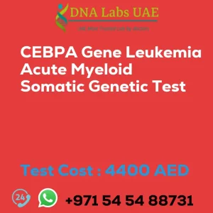 CEBPA Gene Leukemia Acute Myeloid Somatic Genetic Test sale cost 4400 AED