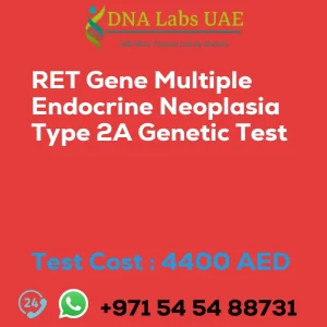 RET Gene Multiple Endocrine Neoplasia Type 2A Genetic Test sale cost 4400 AED