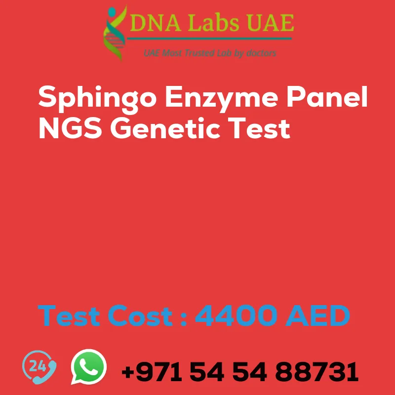 Sphingo Enzyme Panel NGS Genetic Test sale cost 4400 AED
