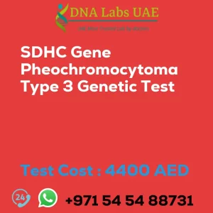 SDHC Gene Pheochromocytoma Type 3 Genetic Test sale cost 4400 AED