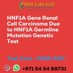 HNF1A Gene Renal Cell Carcinoma Due to HNF1A Germline Mutation Genetic Test sale cost 4400 AED