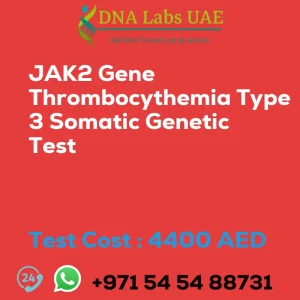 JAK2 Gene Thrombocythemia Type 3 Somatic Genetic Test sale cost 4400 AED