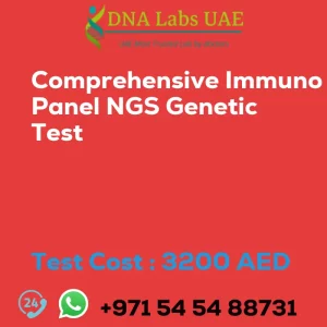 Comprehensive Immuno Panel NGS Genetic Test sale cost 3200 AED