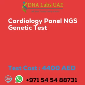 Cardiology Panel NGS Genetic Test sale cost 4400 AED