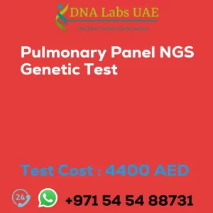 Pulmonary Panel NGS Genetic Test sale cost 4400 AED