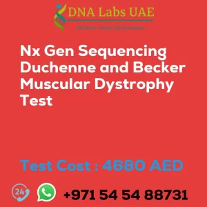 Nx Gen Sequencing Duchenne and Becker Muscular Dystrophy Test sale cost 4680 AED