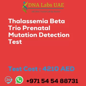 Thalassemia Beta Trio Prenatal Mutation Detection Test sale cost 4210 AED