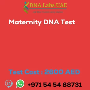 Maternity DNA Test sale cost 2600 AED