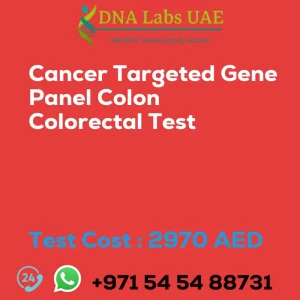 Cancer Targeted Gene Panel Colon Colorectal Test sale cost 2970 AED