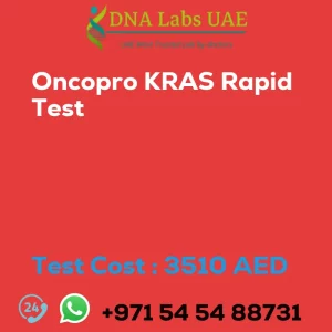 Oncopro KRAS Rapid Test sale cost 3510 AED