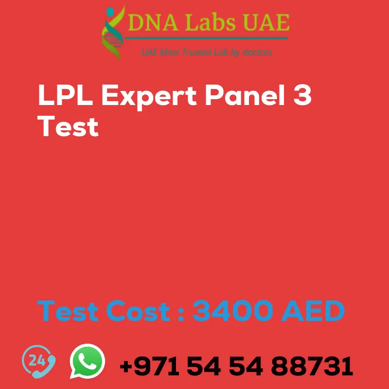LPL Expert Panel 3 Test sale cost 3400 AED