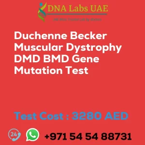 Duchenne Becker Muscular Dystrophy DMD BMD Gene Mutation Test sale cost 3280 AED