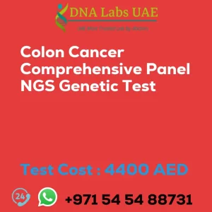 Colon Cancer Comprehensive Panel NGS Genetic Test sale cost 4400 AED
