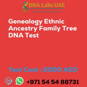 Genealogy Ethnic Ancestry Family Tree DNA Test sale cost 2000 AED