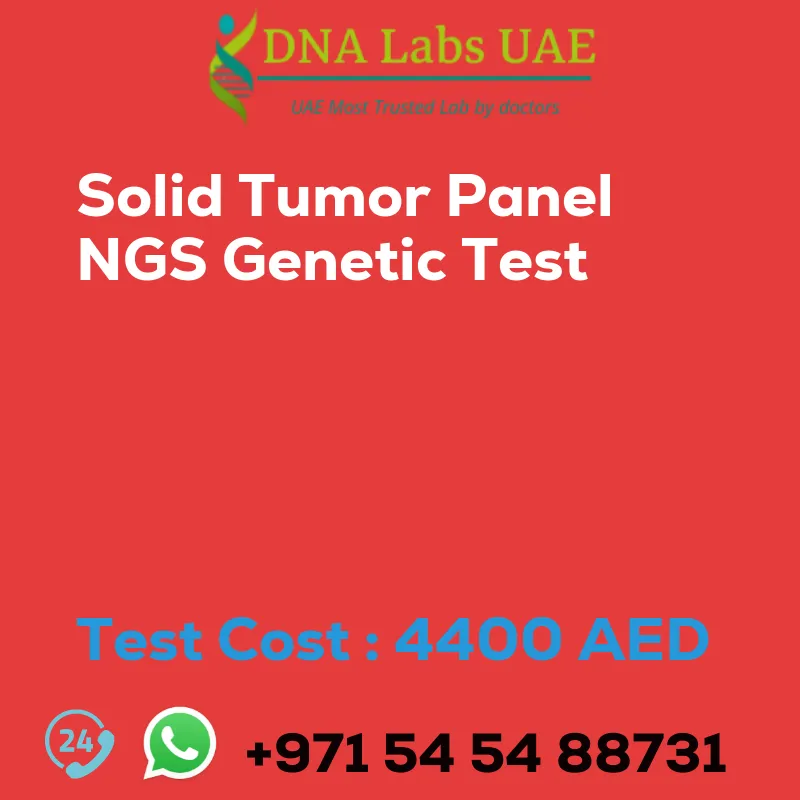 Solid Tumor Panel NGS Genetic Test sale cost 4400 AED