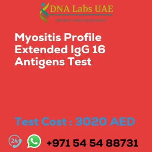 Myositis Profile Extended IgG 16 Antigens Test sale cost 3020 AED